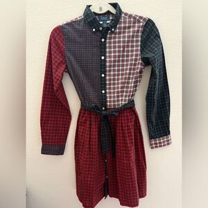 Polo by Ralph Lauren Multicolor Holiday Plaid Buttondown Dress